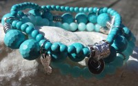 armband Triple Blue Opak